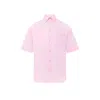 Blonde Gone Rogue Ocean Drive Mens Shirt, Upcycled Cotton, In Light Pink In Pink