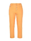 Blonde Gone Rogue Rogue Crop Jeans, Organic Cotton, In Peach Orange In Orange