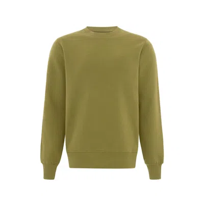 Blonde Gone Rogue Soft & Cosy Organic Cotton Mens Sweatshirt In Khaki Green