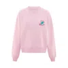 Blonde Gone Rogue Women's Pink / Purple Disco Trip Embroidery Organic Cotton Sweatshirt In Ash Pink In Pink/purple