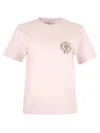 Blonde Gone Rogue Women's Pink / Purple Ferris Wheel Graphic Print Tee, Organic Cotton, In Pink