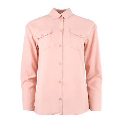 Blonde Gone Rogue Women's Pink / Purple Long Sleeve Lyocell Shirt In Pink In Pink/purple