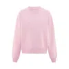 Blonde Gone Rogue Women's Pink / Purple Soft & Cosy Organic Cotton Sweatshirt In Ash Pink In Pink/purple