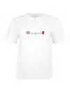 Blonde Gone Rogue Women's Social Distance Graphic Print T-shirt, Organic Cotton, In White