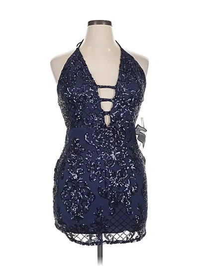 Blondie Nites Cocktail Dress In Blue