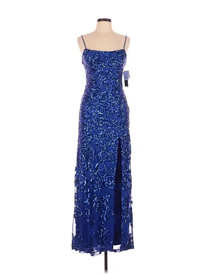 Blondie Nites Cocktail Dress In Blue