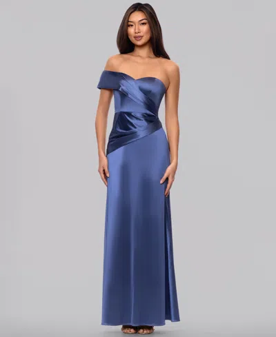 Blondie Nites Juniors' Sweetheart Neck Gown In Multi