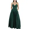 Blondie Nites Womens Lace Up Back Prom Evening Dress