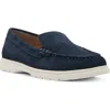 Blondo Alex Waterproof Moc Toe Loafer In Navy Suede