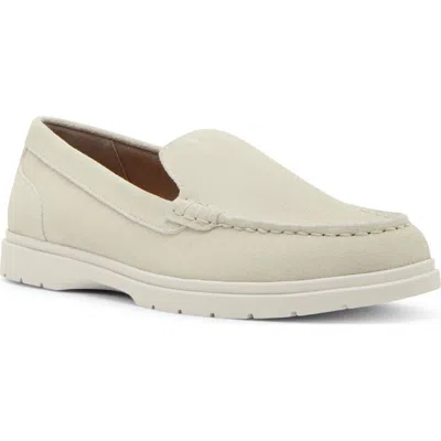 Blondo Alex Waterproof Moc Toe Loafer In Pale Yellow Suede