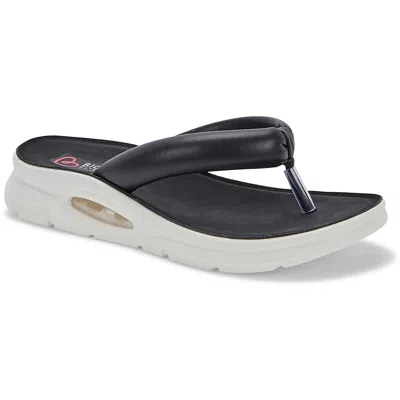 Blondo Amber Womens Comfort Flat Thong Sandals In Black
