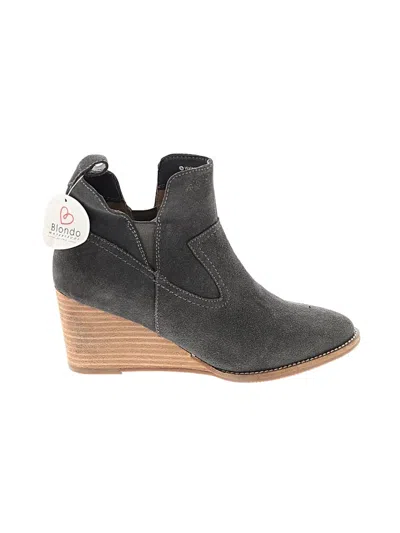 Pre-owned Blondo Ankle Boots In Gray