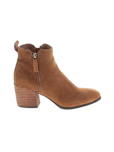 Pre-owned Blondo Ankle Boots In Tan