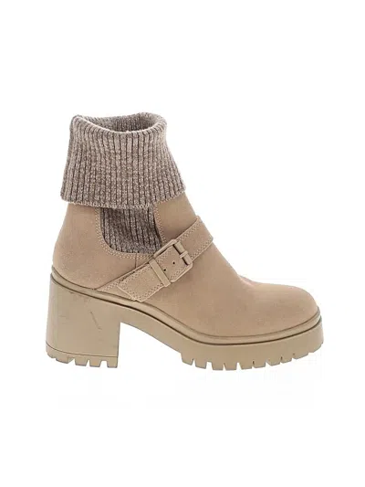 Pre-owned Blondo Ankle Boots In Tan