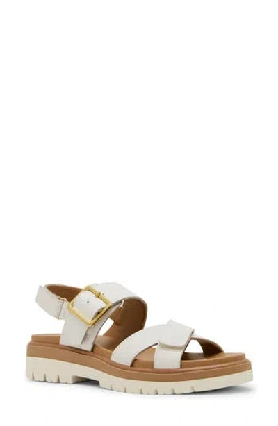 Blondo Beau Sandal In White Leather