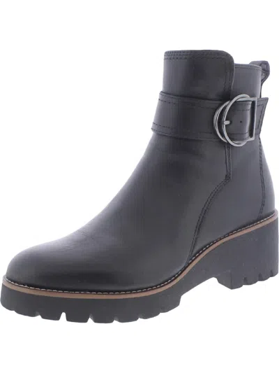Blondo Dagger Womens Leather Waterproof Ankle Boots In Black