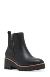 Blondo Damaris Waterproof Platform Bootie In Black Leather