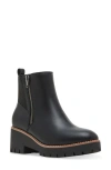 Blondo Damaris Waterproof Platform Bootie In Black Leather