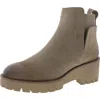 Blondo Danika Womens Stretch Leather Booties In Grey