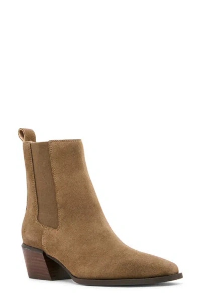 Blondo Dusi Leather Chelsea Bootie In Brown