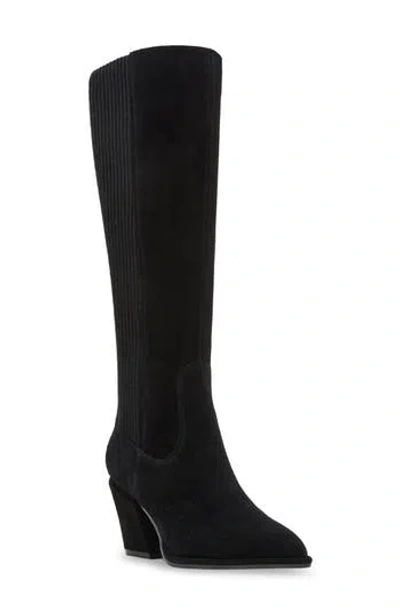 Blondo Elisha Waterproof Tall Boot In Black Suede