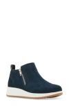 Blondo Ellorie Waterproof Wedge Sneaker In Navy Suede