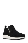 Blondo Ellorie Waterproof Wedge Sneaker In Black Suede