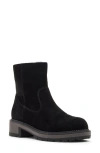 Blondo Nikkie Waterproof Suede Faux Fur Lined Boot In Black