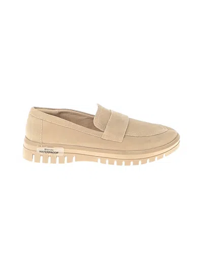 Pre-owned Blondo Flats In Brown