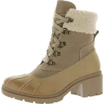 Blondo Garrie Womens Suede Waterproof Booties In Neutral