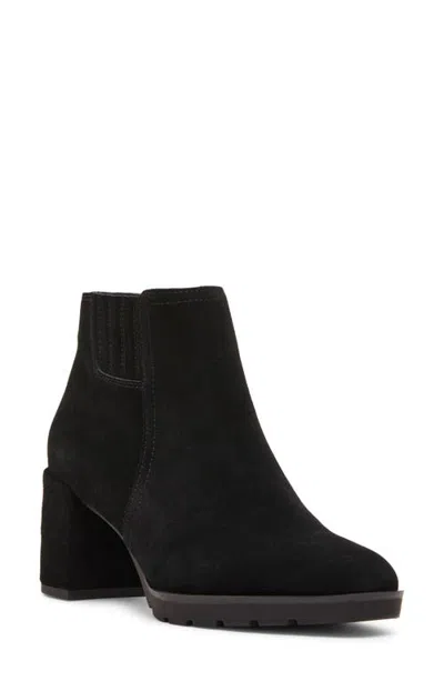 Blondo Genevive Waterproof Bootie In Black Suede