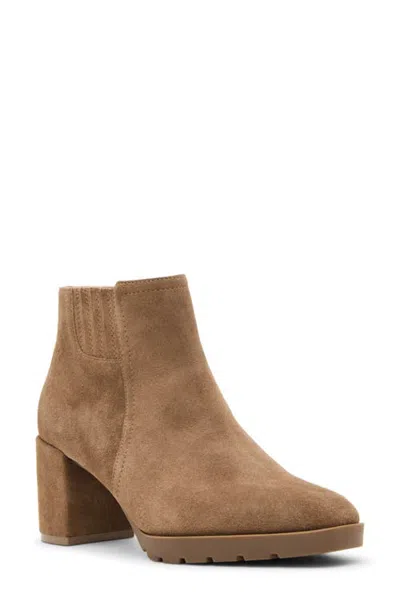 Blondo Genevive Waterproof Bootie In Taupe Suede