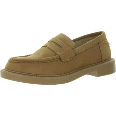 Blondo Halo Womens Leather Slip-on Loafers In Brown