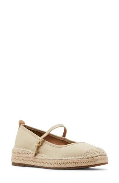 Blondo Hanah Waterproof Espadrille Mary Jane Flat In Almond Fabric