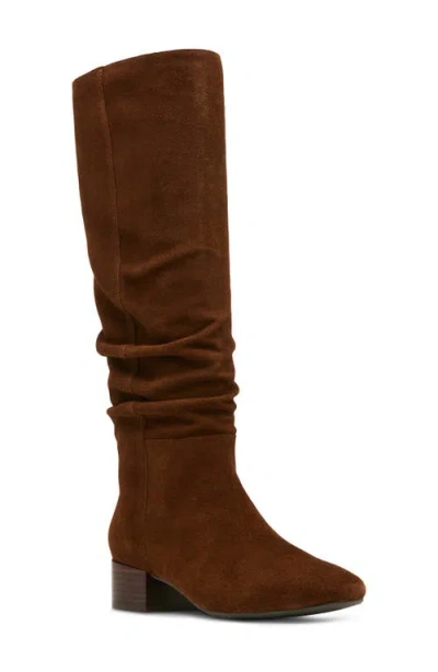 Blondo Hannah Waterproof Scrunch Knee High Boot In Brown