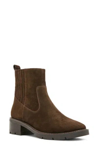 Blondo Henry Waterproof Leather Chelsea Boot In Chocolate Suede