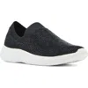 Blondo Karen Waterproof Knit Sneaker In Black Stretch Knit