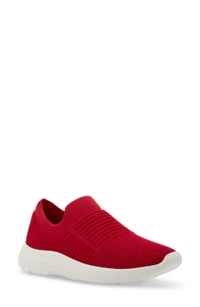 Blondo Karen Waterproof Slip-on Sneaker In Red Knit