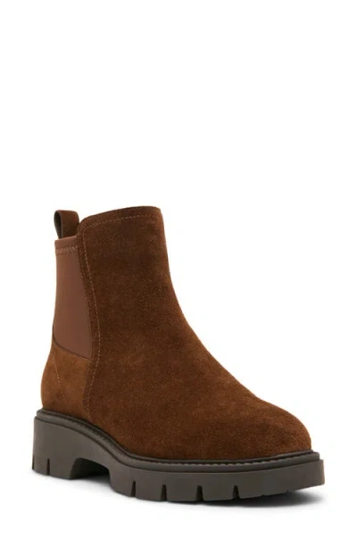 Blondo Kyra Waterproof Lug Sole Chelsea Boot In Brown
