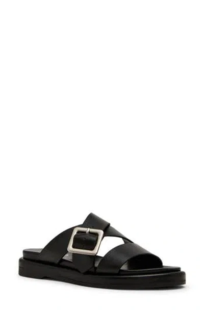 Blondo Larah Waterproof Sandal In Black Leather