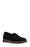 Blondo Libra Waterproof Loafer In Black Suede