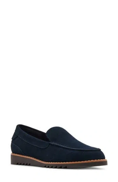 Blondo Leala Loafer In Navy Suede