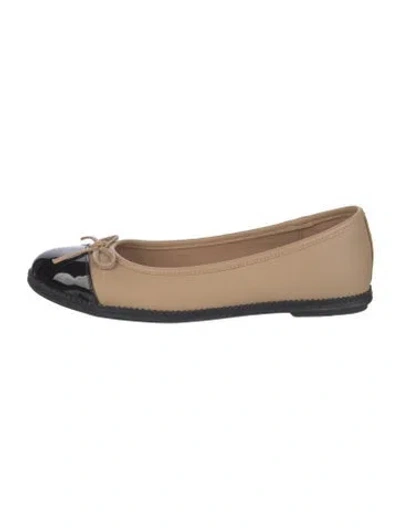 Pre-owned Blondo Leather Ballet Flats In Neutrals