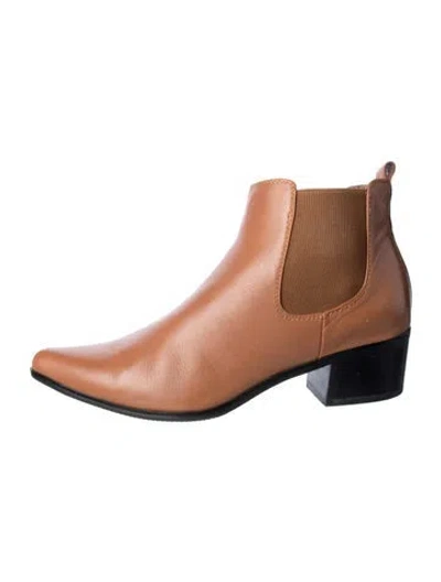 Pre-owned Blondo Leather Chelsea Boots In Brown