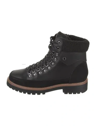 Pre-owned Blondo Leather Combat Boots In Black