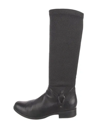 Pre-owned Blondo Leather Riding Boots In Black