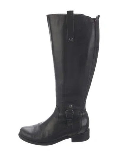 Pre-owned Blondo Leather Riding Boots In Black