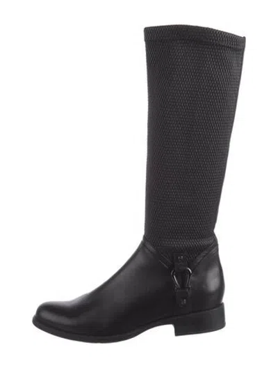 Pre-owned Blondo Leather Riding Boots In Black