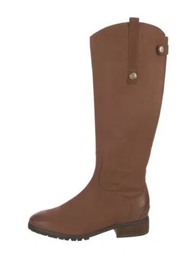 Pre-owned Blondo Leather Riding Boots In Brown