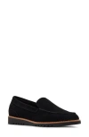 Blondo Libra Waterproof Loafer In Black Suede